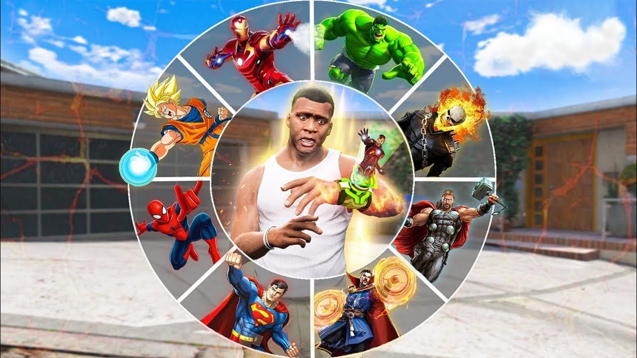 SUPERHERO ঘড়ি দিয়ে TRANSFORM হলাম সমস্ত SUPERHEROS - এ! GTA 5
