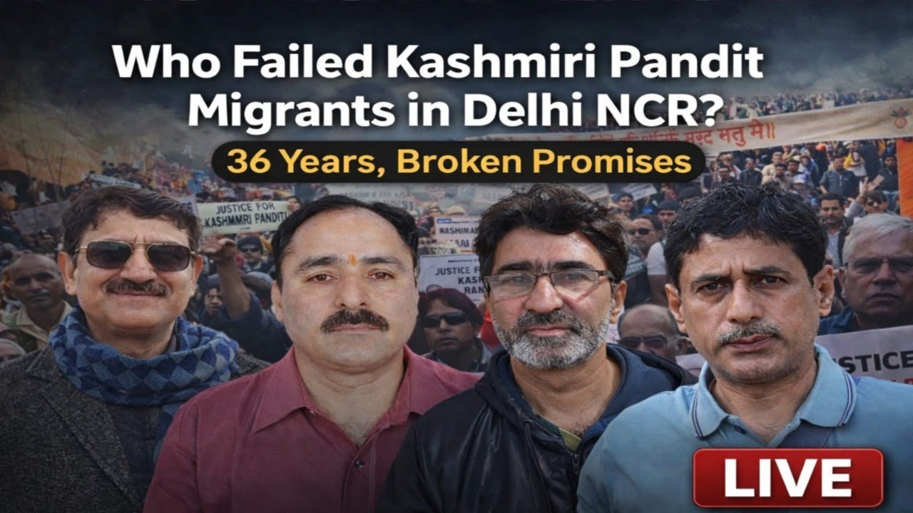 Who Failed Kashmiri Pandit Migrants in Delhi NCR? 36 Years, Broken Promises | LIVE