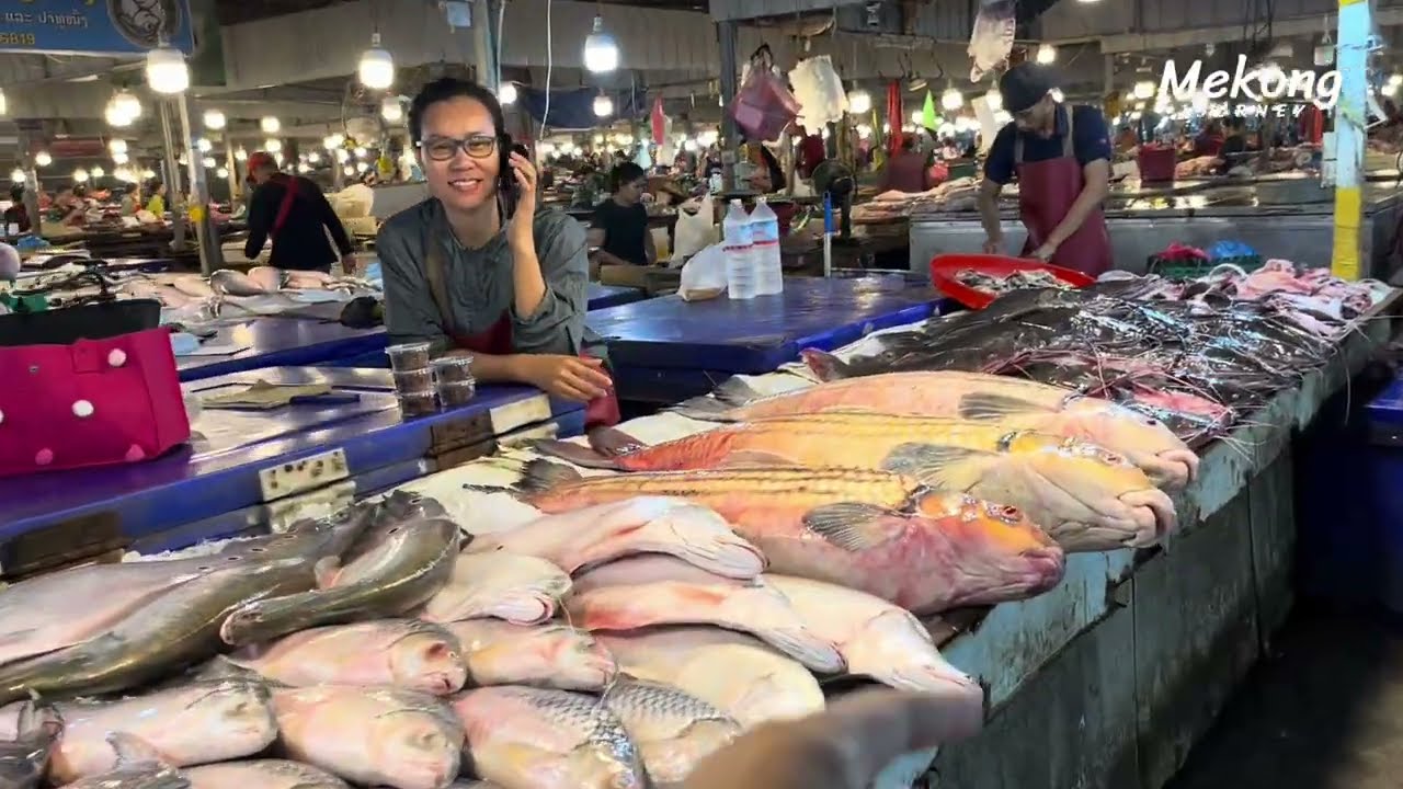 ตลาดเช้าเวียงจันทน์🇱🇦Vientiane morning market Lao food 2024