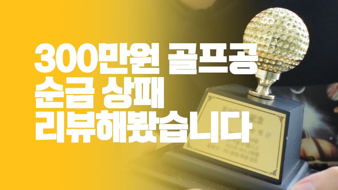 300만원 골프공, 순금 상패 리뷰해봤습니다!