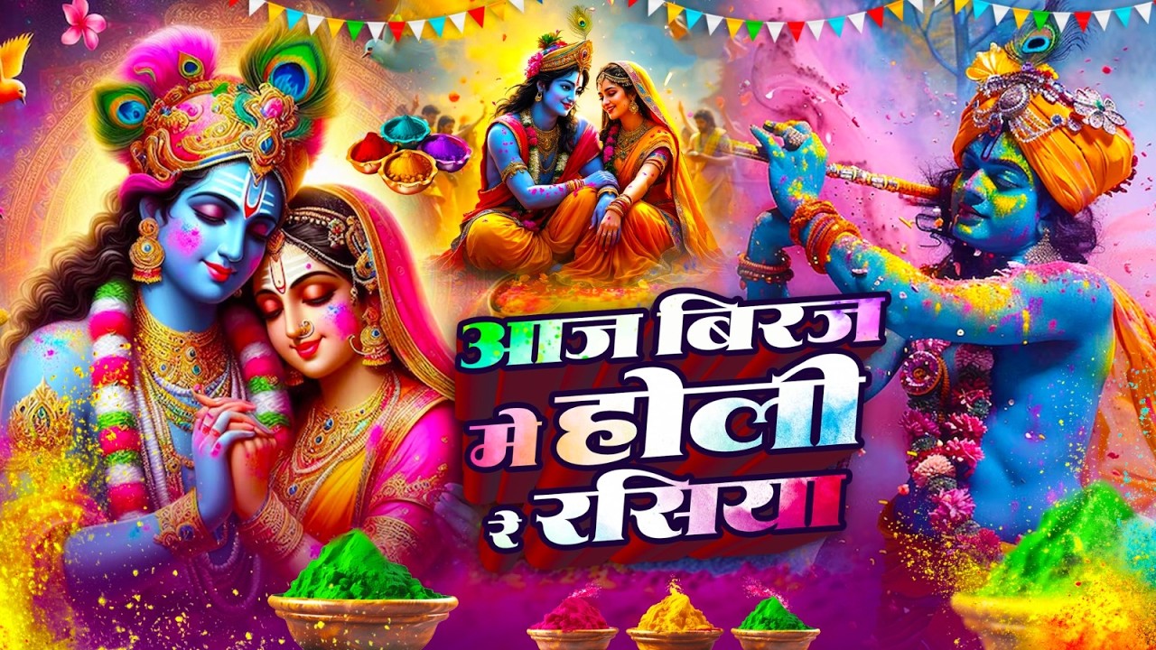 #video  Aaj Biraj Mein Hori Re Rasiya   Krishna Bhajan   आज बिरज में होरी रे रसिया 2025