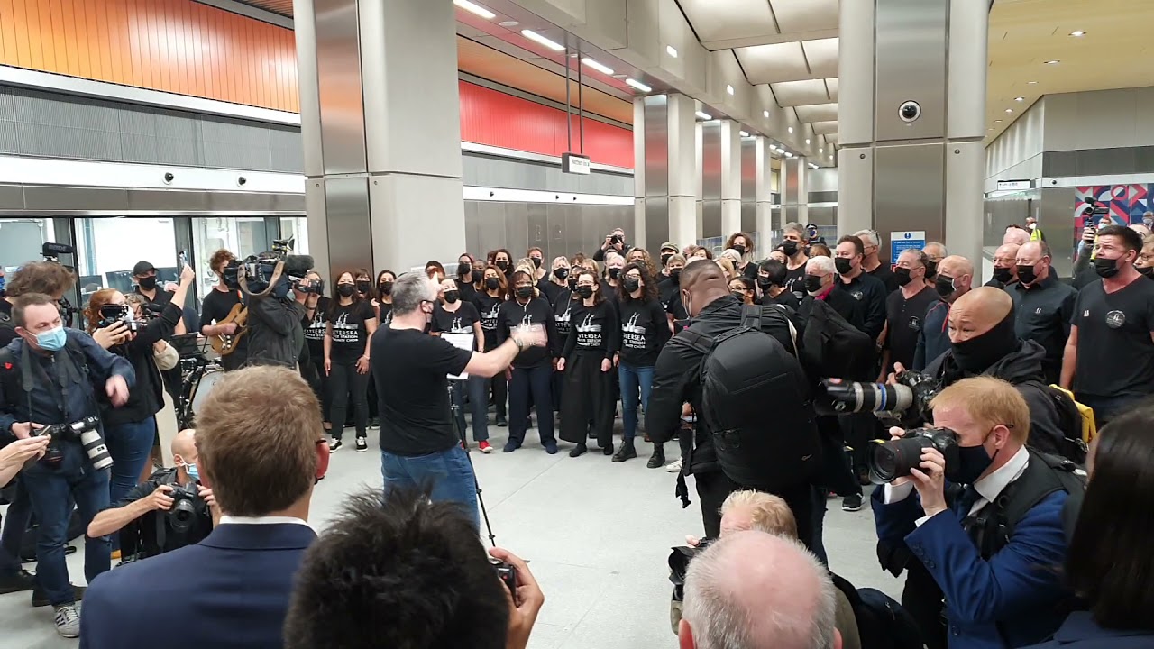 Going Underground! Battersea Power Station Community Choir Sings at Opening of Tube Extension