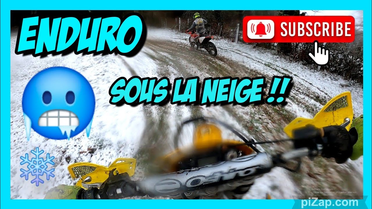 ENDURO SOUS LA NEIGE !! 🥶❄️