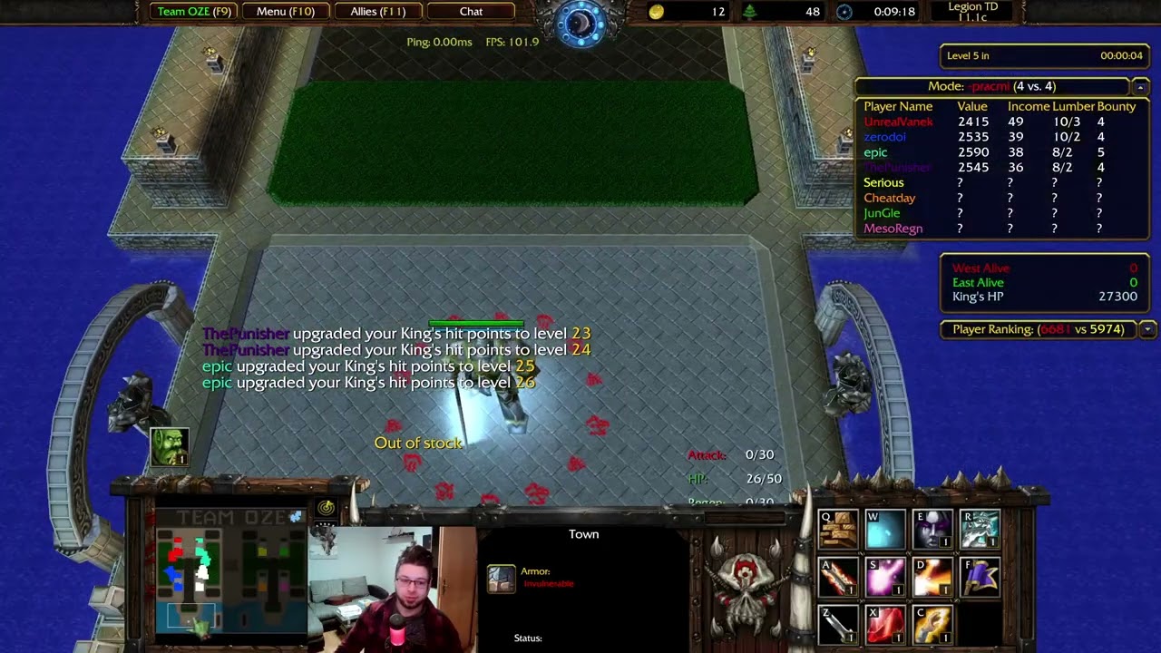 Legion TD 4vs4 - W3C Unexpected ending (HIGH ELO)