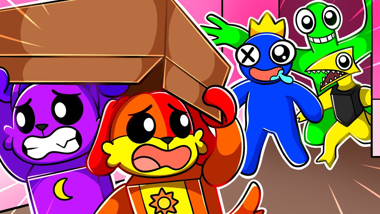 Catnap e os Smiling Critters ENCONTRAM o Rainbow Friends no Roblox