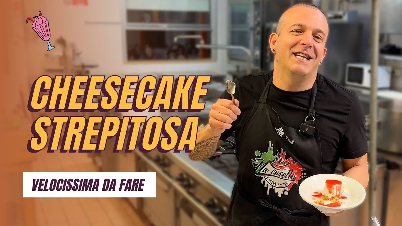 CHEESECAKE fredda alla FRAGOLA - Dolce senza cottura per sorprendere gli ospiti!