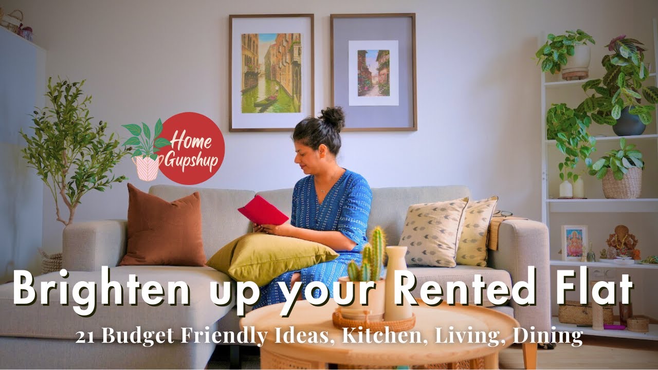 21 Ways to Brighten up your Rented Flat with Practical Ideas | Budget Friendly Kitchen, Living