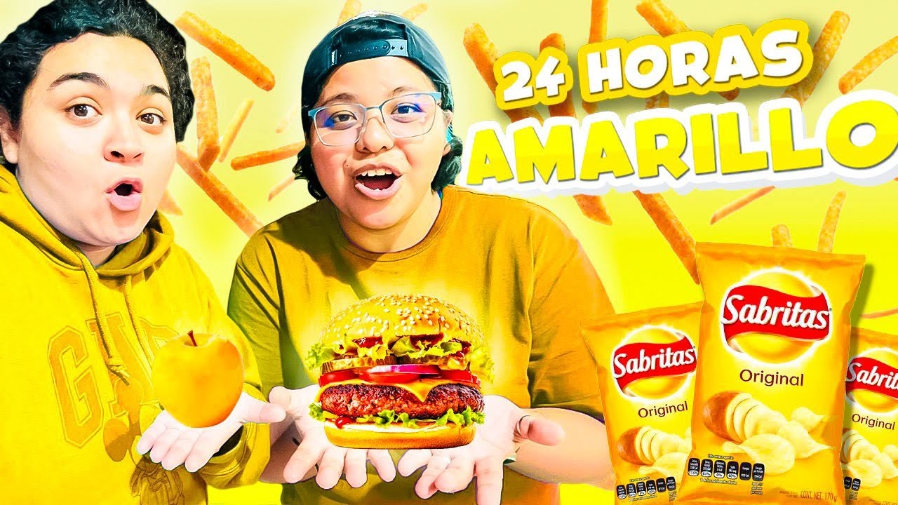 24 HORAS COMIENDO Y VIVIENDO AMARILLO 🟡 | Patho