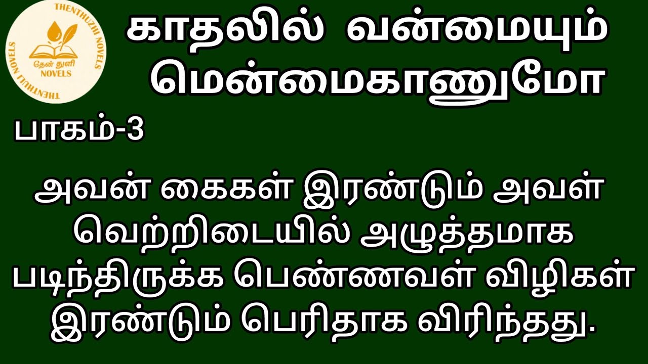 காதலில் வன்மையும் மென்மைகாணுமோ! | தேன்துளி நாவல்ஸ் | பாகம்-3 | Hanira | குரல்-கிருத்திகா செல்வராஜ்