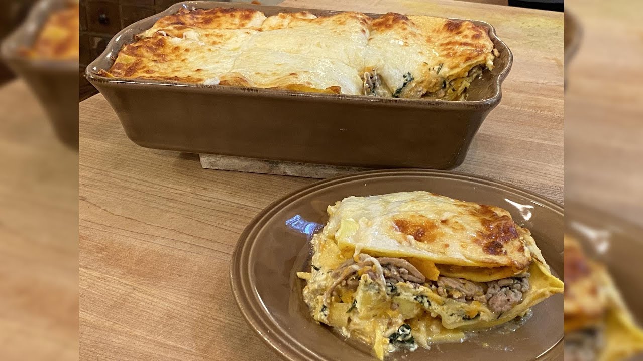 How To Make Thanksgiving Lasagna With Turkey, Squash or Pumpkin + Cranberries | Rachael Ray