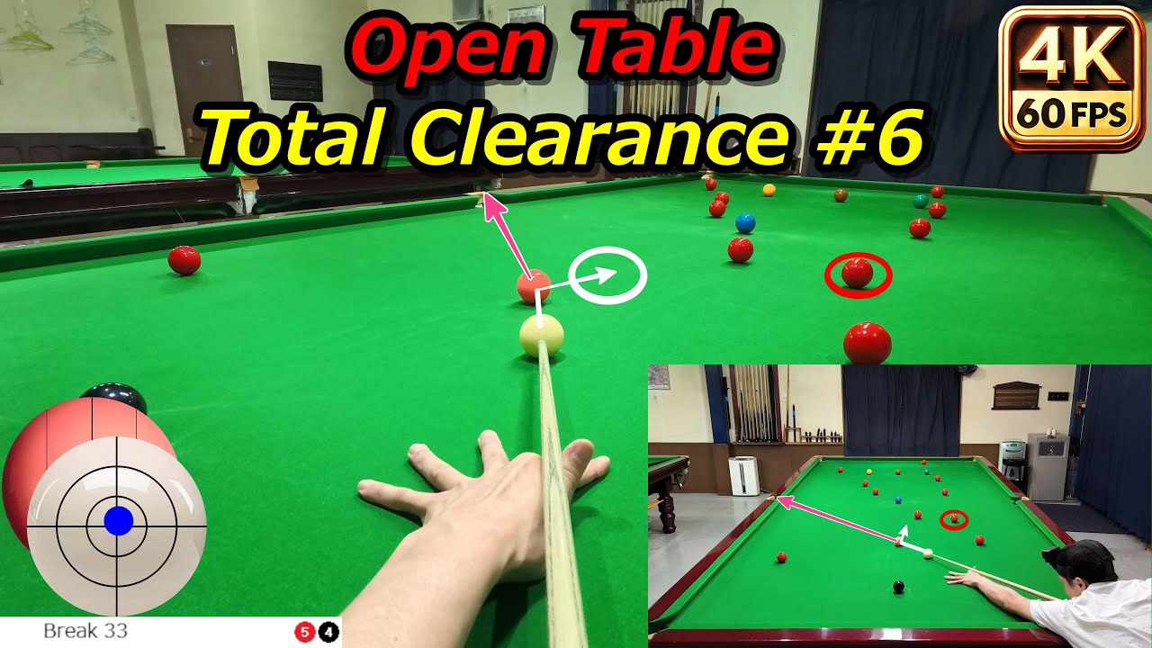 Snooker POV: Open Table Total Clearance (No. 6)