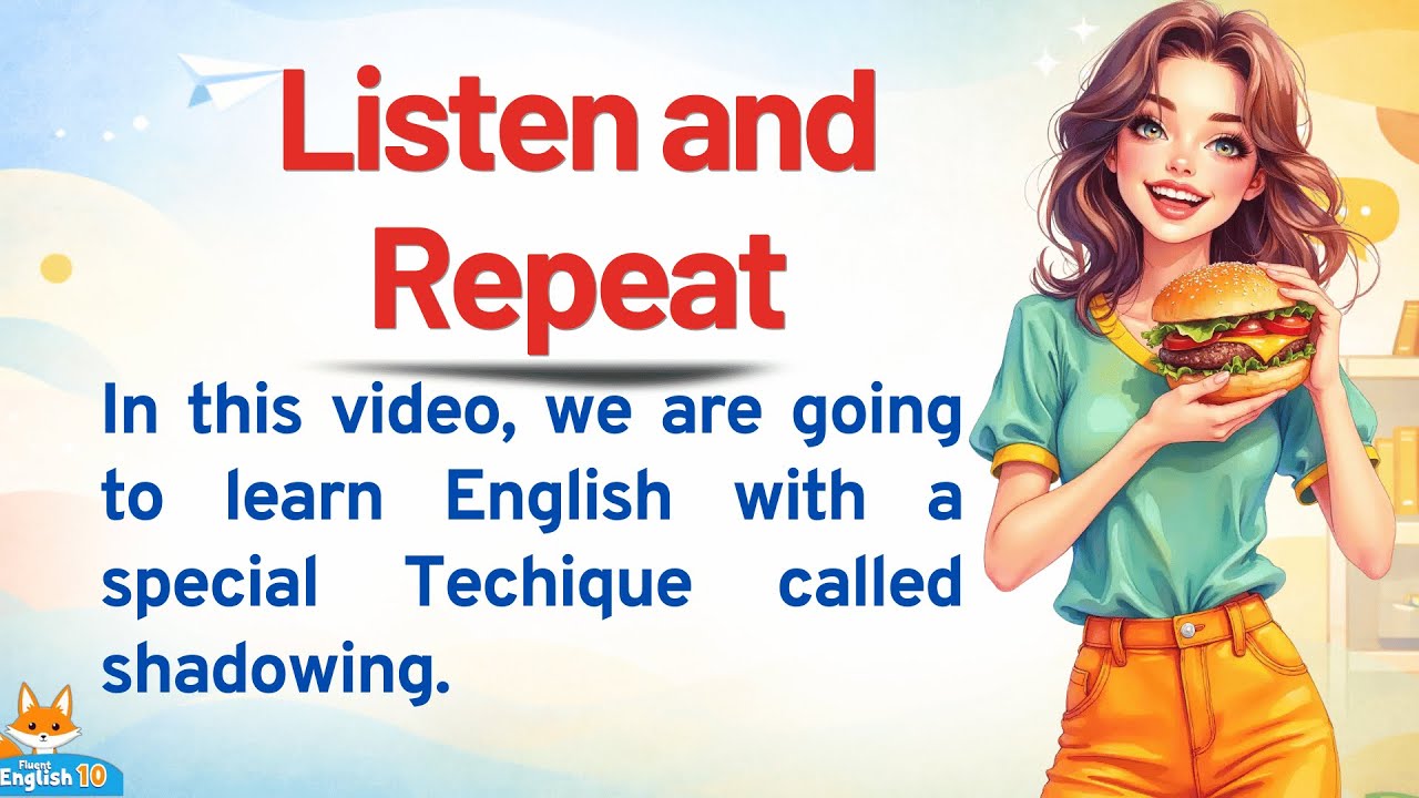 Practice Speaking & Reading Out Loud ✅ Shadowing Practice.
