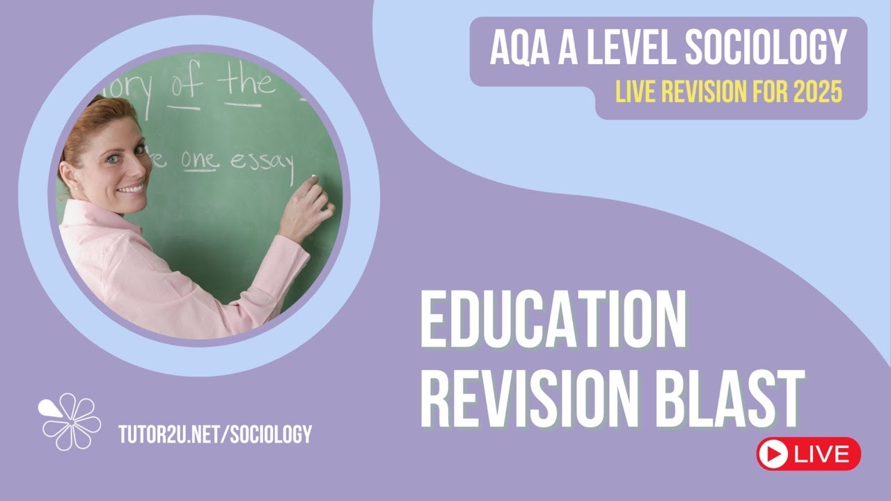 Education Paper 1 Revision |  AQA A Level Sociology Live Revision
