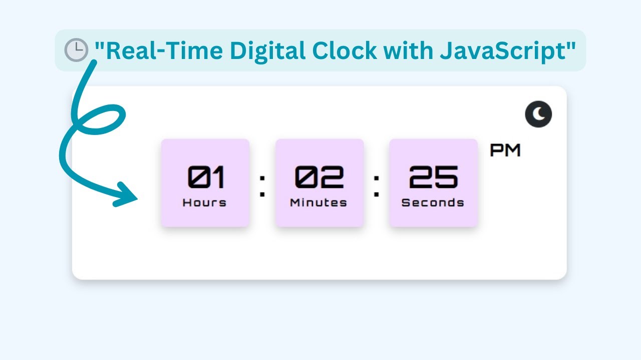 ⏰ How to Build a Dynamic Digital Clock Using HTML, CSS & JavaScript | Beginner Web Dev Project