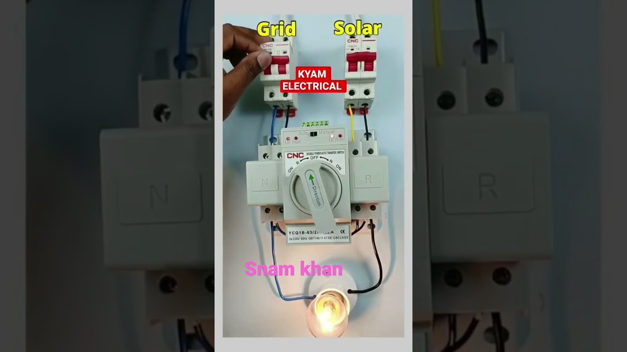 how do auto change laod solar to wapda and,wapda or solar 