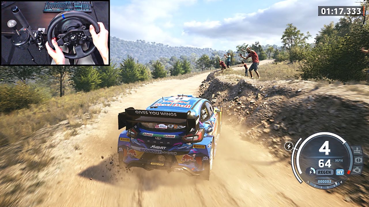 Ford Puma Rally1 Hybrid - EA Sports WRC | Steering Wheel Gameplay