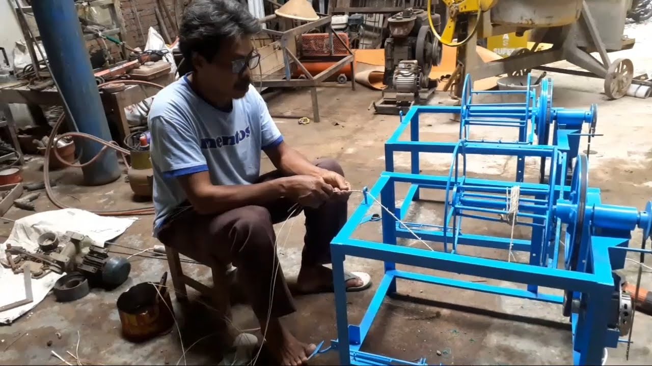Mesin Pembuat Tali Tambang Otomatis - leles pandan