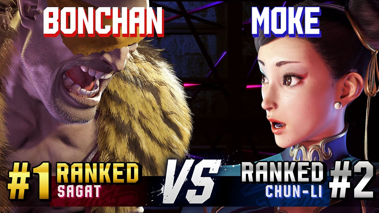 SF6 ▰ BONCHAN (#1 Ranked Sagat) vs MOKE (#2 Ranked Chun-Li) ▰ High Level Gameplay