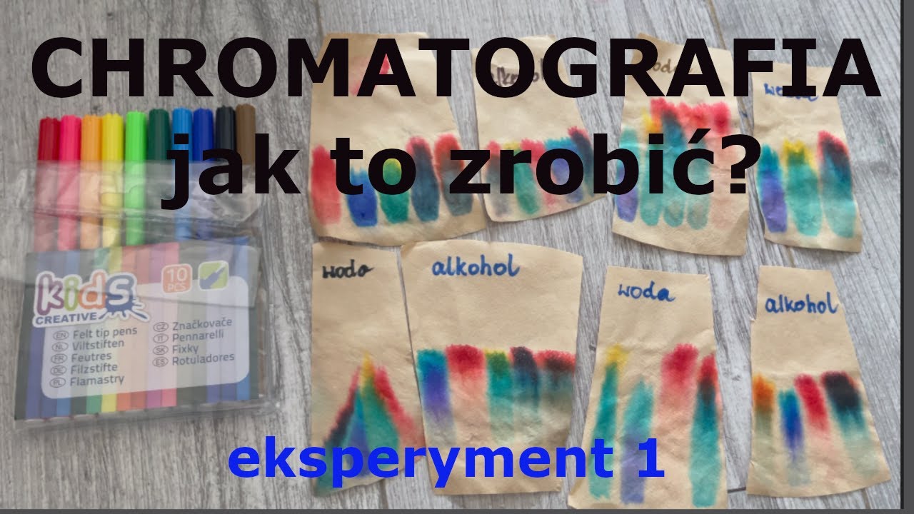 CHROMATOGRAFIA  jak ją zrobić? metoda rozdzielania mieszanin    chemia#42   eksperyment#1