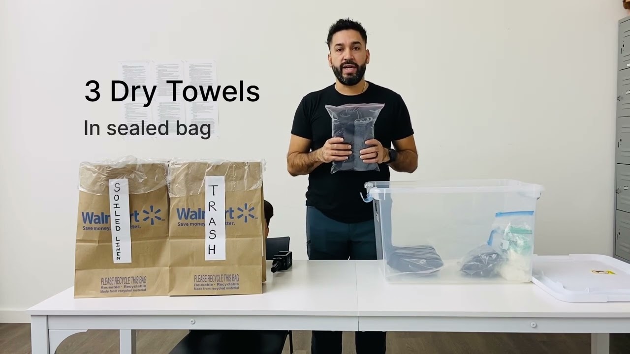 Washington State Barber Practical Exam, How to set up your test kit