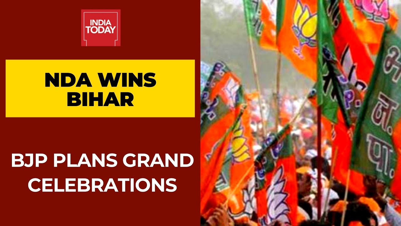 BJP Plans Grand Celebrations After Clinching Big Win Bihar Assembly Elections