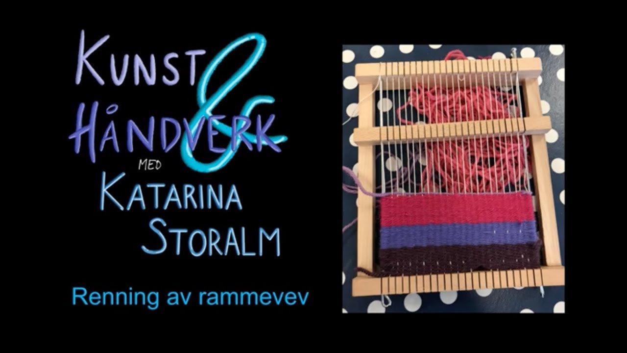 Renning av veveramme