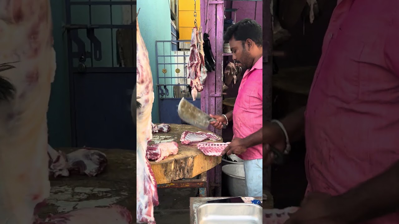 mutton cutting skills #vairalshort #jpking #jp #meatcutting#meat