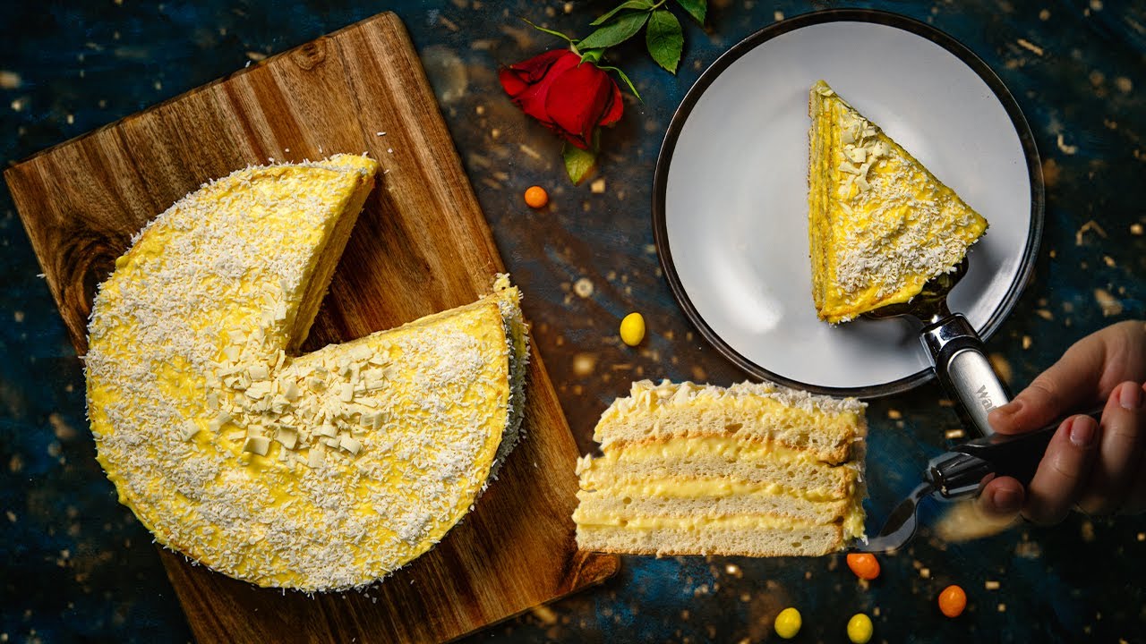 Vanilla And Coconut Cake In 60 Minutes Has Never Been So Delicious | Retetele Elenei 4K