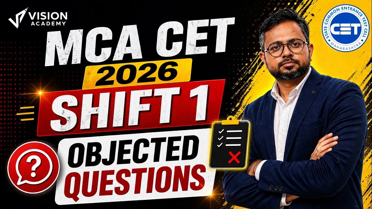 MAH MCA CET 2026 🔥 Answer Key Shift 1 Incorrect Objected Questions