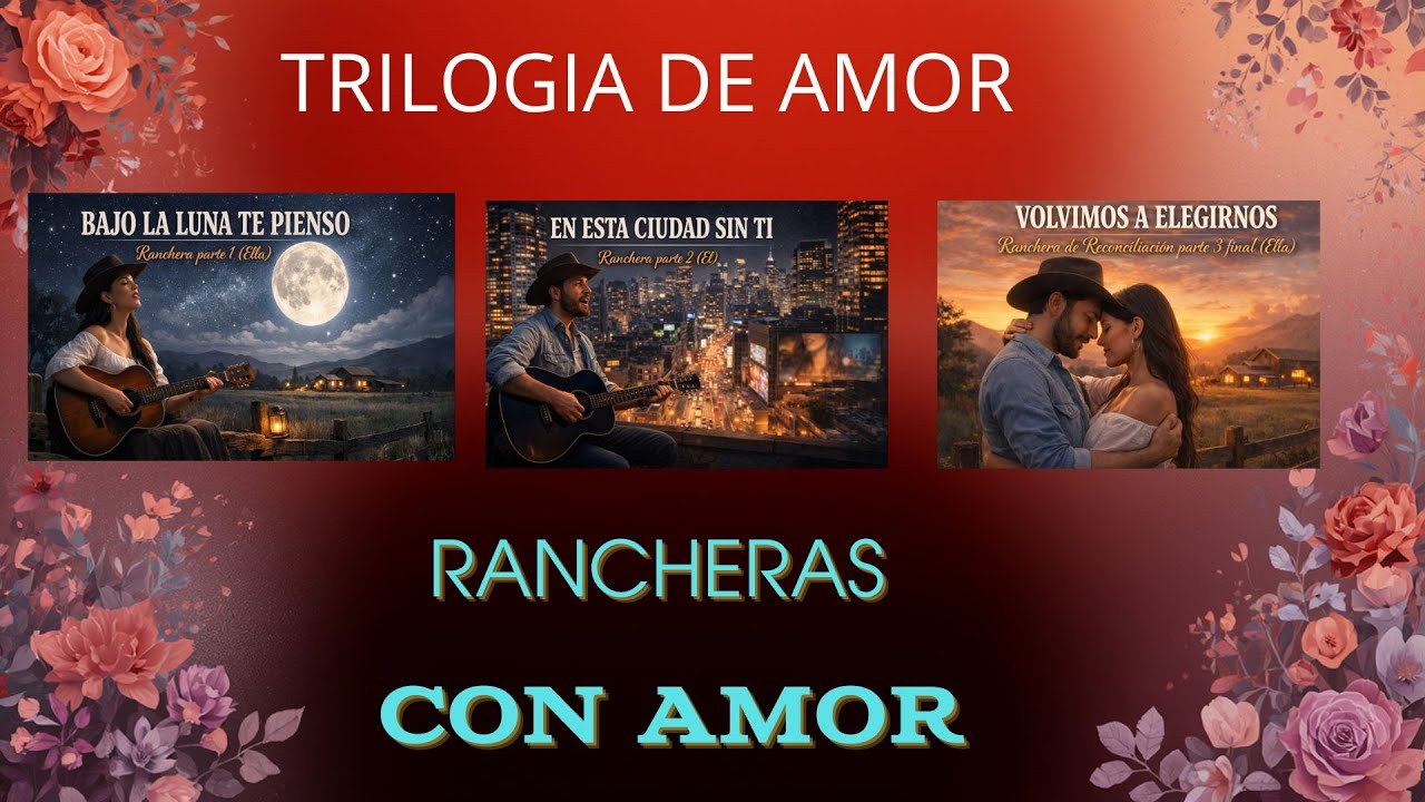 Trilogia De Amor (01 Bajo la luna te pienso,02 En esta ciudad sin ti,03 Volvimos a elegirnos)