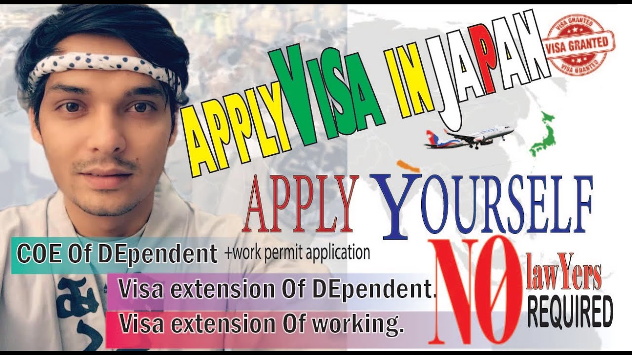 Self-apply for COE of dependent in Japan, dependent and working visa extension self-apply.