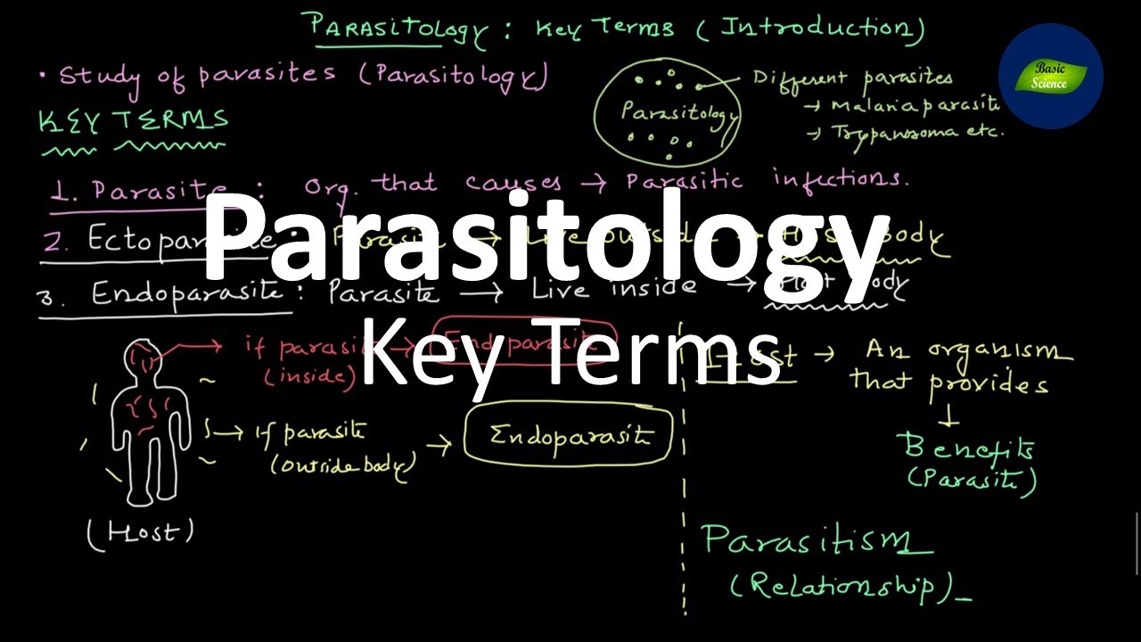Parasitology Key Terms | Parasite | Endoparasite |Ectoparasite | Basic Science Series