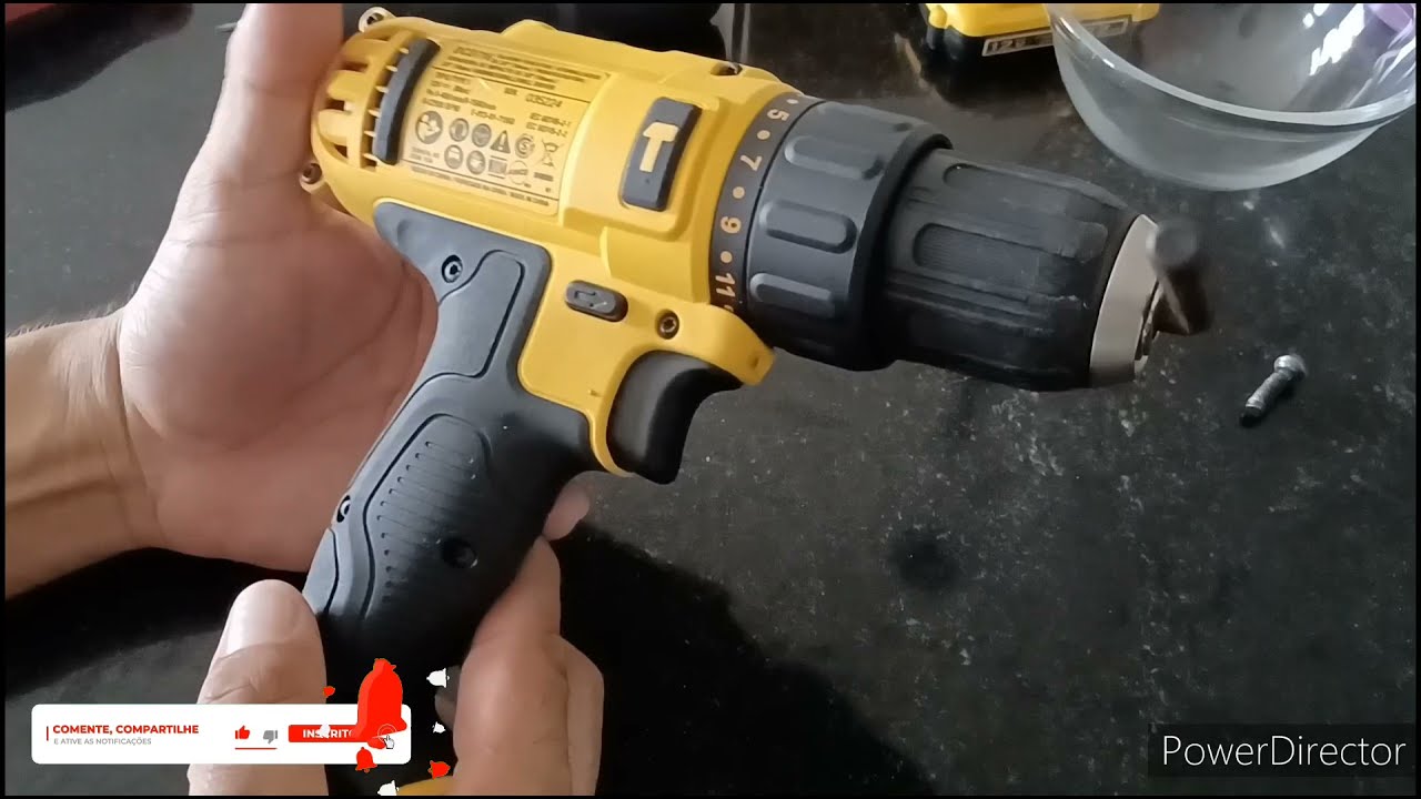 troca de caixa de transmissão da parafusadeira DCD716 Dewalt