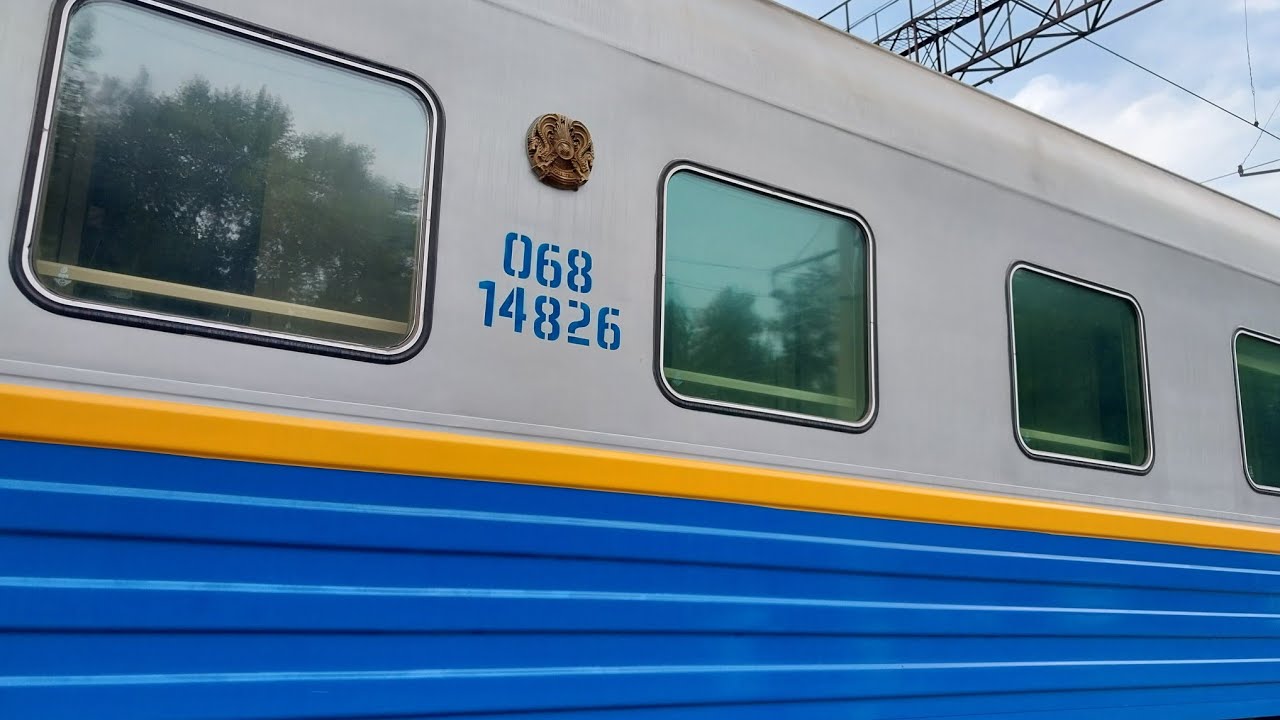 Поезд N⁰221Т Алматы 2-Достык. Вагон ТВЗ 61-4440, Построен: 25 07 2014.