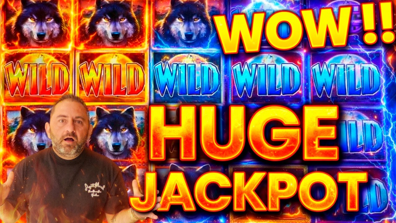 OMG MASSIVE JACKPOT ON WOLF RUN GOLD WOLFIES LOVE ME!!! 🐺🤑
