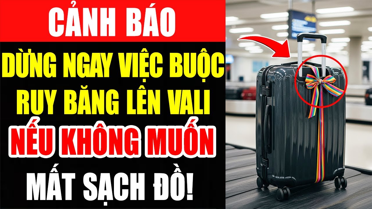 CẢNH BÁO: Đừng Bao Giờ Buộc RUY BĂNG Lên Vali Nếu Bạn Không Muốn Mất Sạch Đồ Đạc!