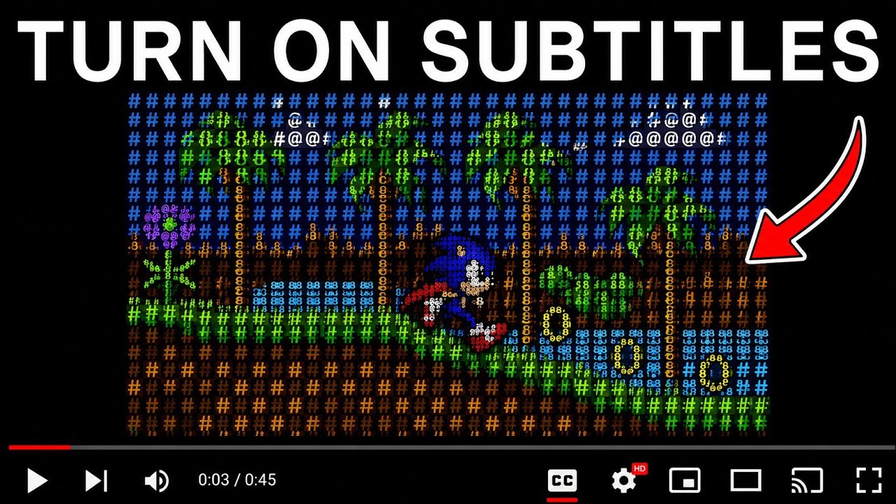 I Animated Sonic using ONLY YouTube Subtitles