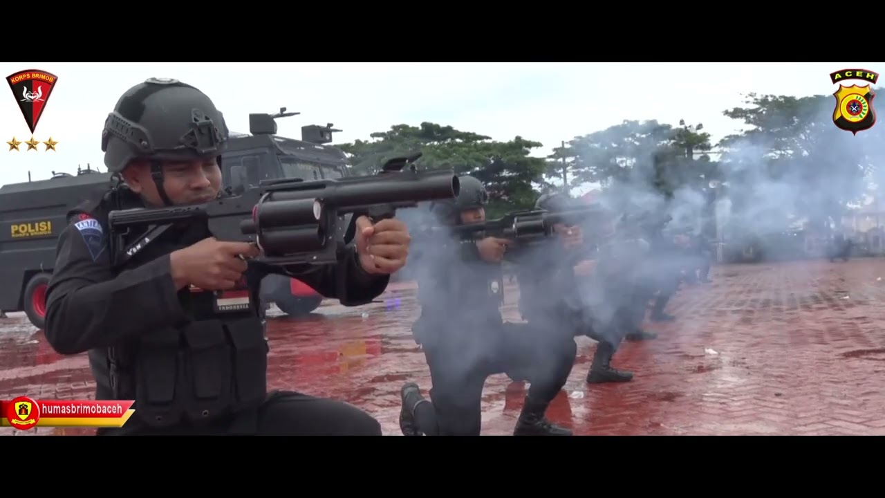 LATIHAN GABUNGAN JAJARAN SATUAN BRIMOB POLDA ACEH