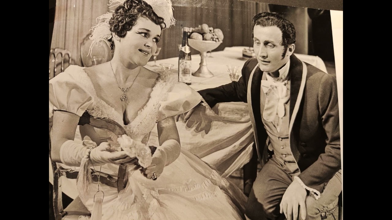 Kazimierz Pustelak i Jadwiga Romanska, duetto Rita and Beppo, "Rita" opera buffa, Gaetano Donizetti
