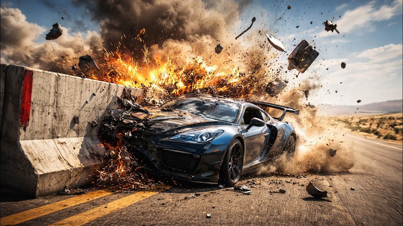 Extreme Car Durability Test – 300KM/H High Speed Crash Compilation 💥