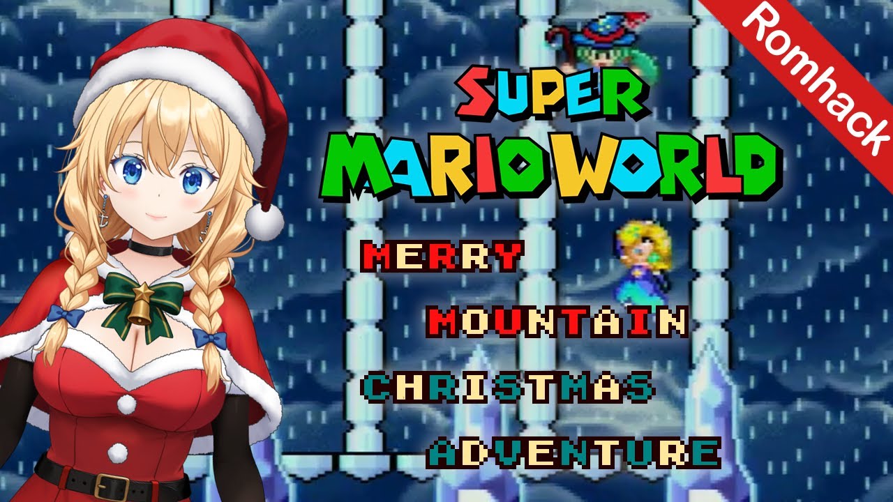 Merry Mountain Christmas Adventure - Super Mario World Romhack playthrough