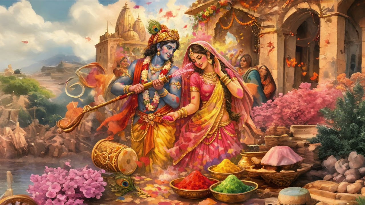 Radha Krishna Holi Song | Braj Holi | Colors of Vrindavan ब्रज की रंगीली होली | राधा संग कृष्ण