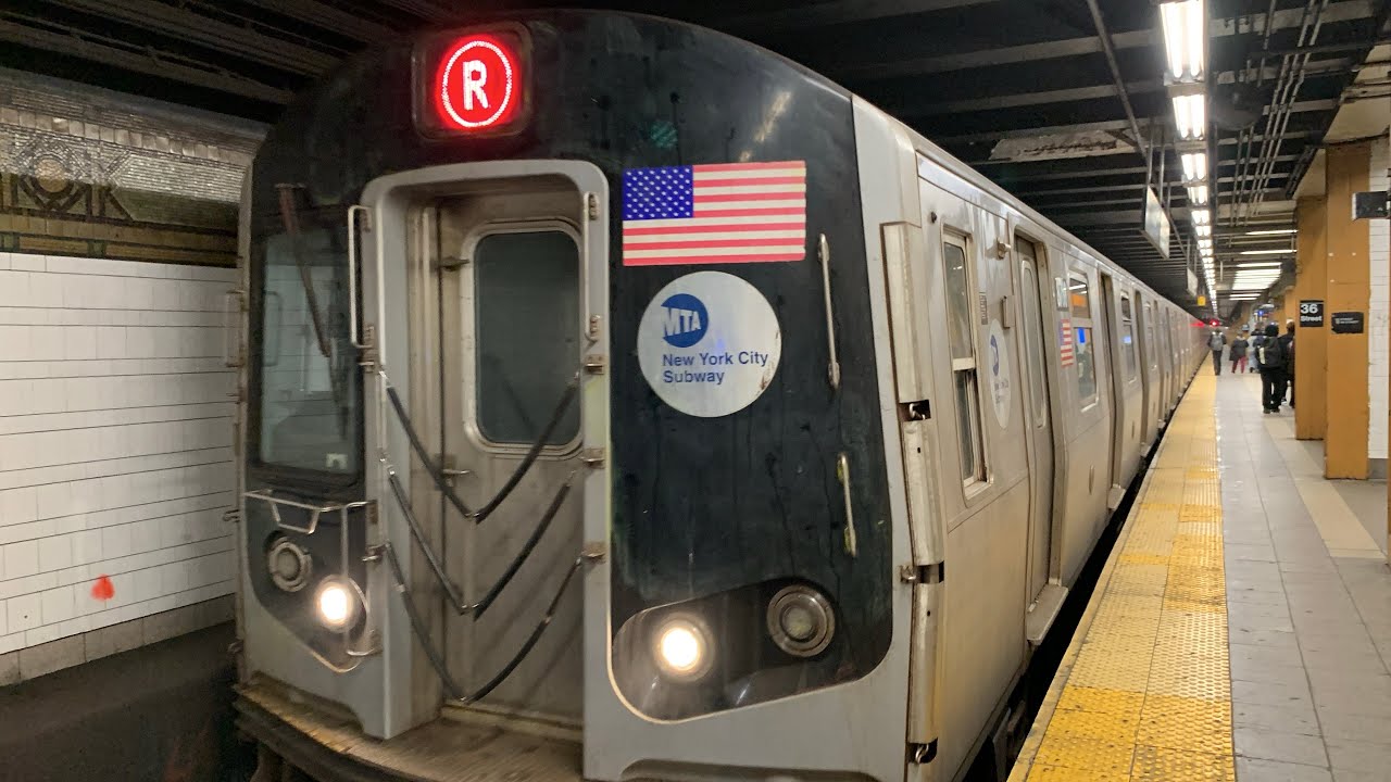 Bay Parkway Bound 2007 Kawasaki R160B Alstom 8788 R Train Via The D Line From 36th St To Bay Parkway