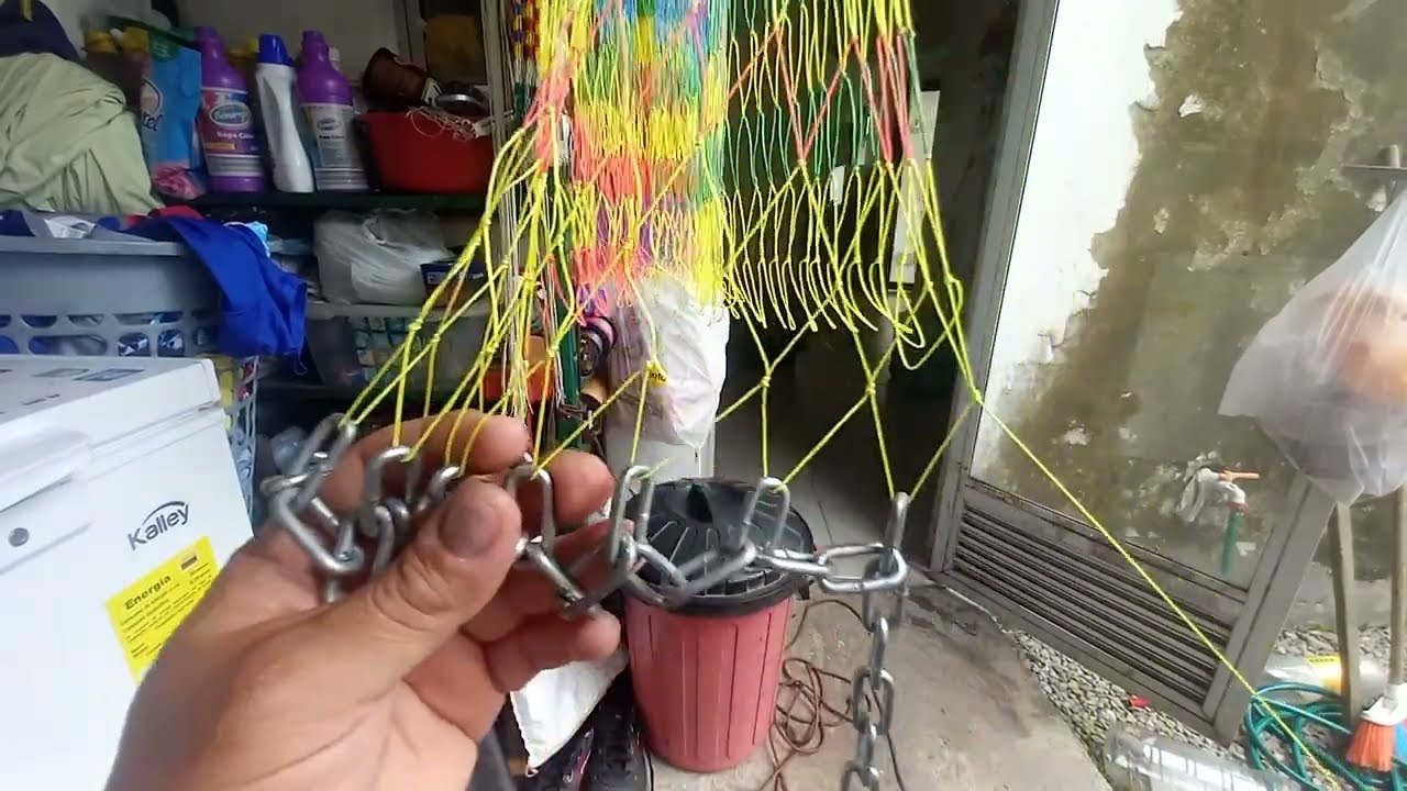 COMO ENCADENAR UNA ATARRAYA DE PESCA