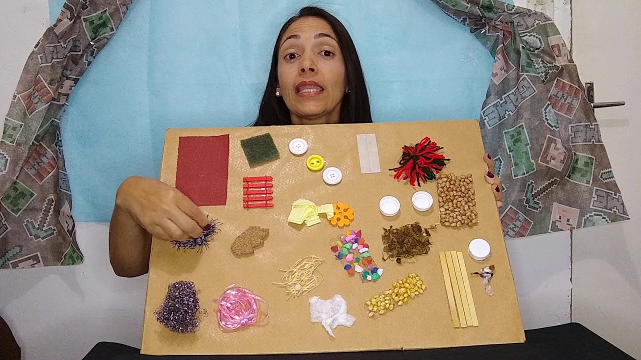 Brincando com diferentes texturas e Sensações