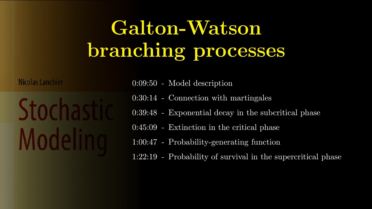 Chapter 06. Galton-Watson branching processes (with subtitles)