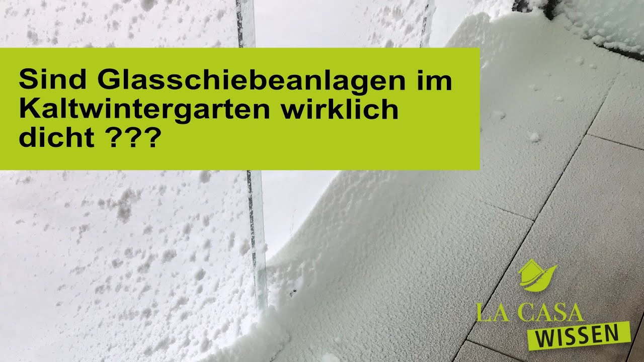 Was bringen Fugendichtungen bei Glas-Schiebeanlagen?