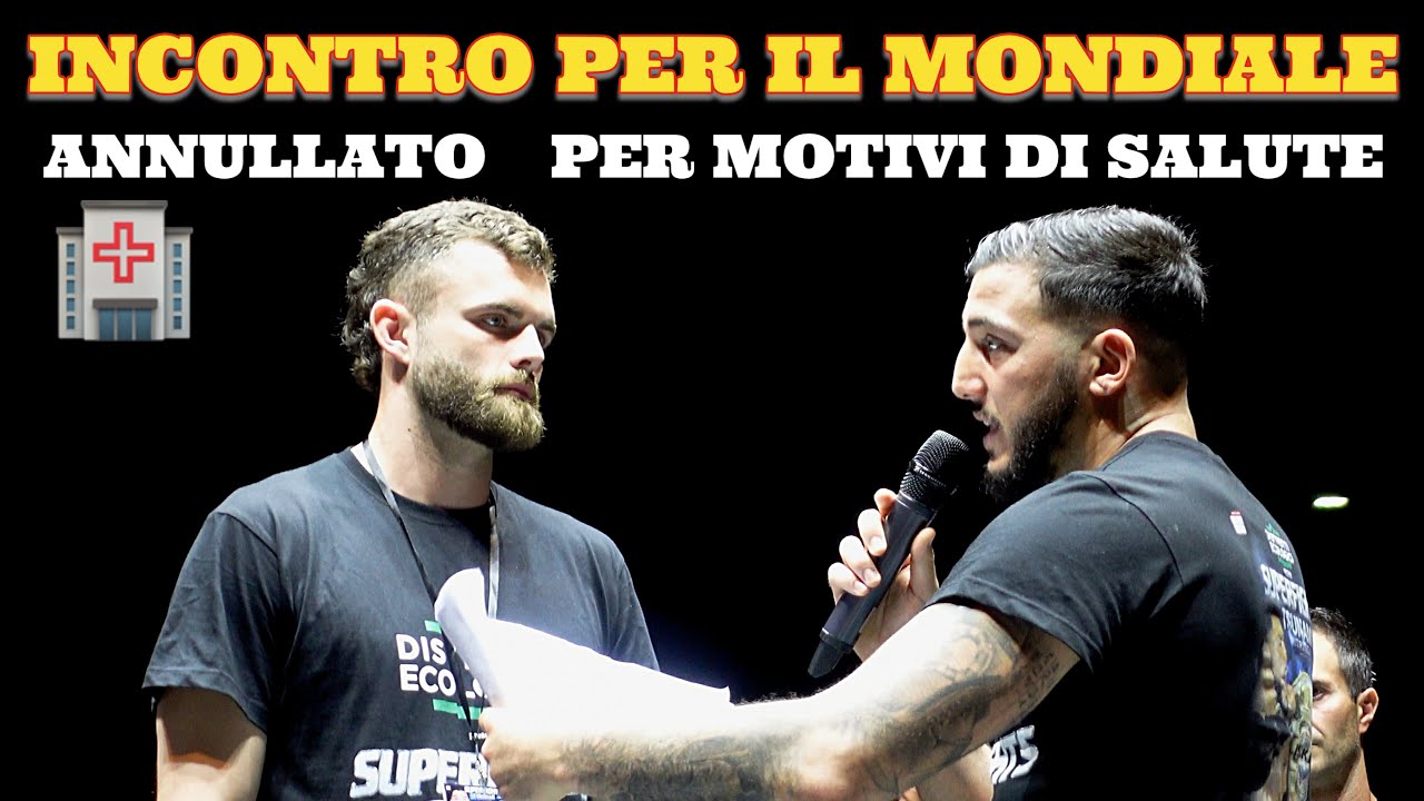 Annullato incontro per il Mondiale di Mattia Faraoni per problemi di salute
