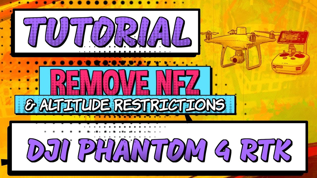 DJI Phantom 4 RTK Tutorial For Beginners Remove NFZ (no fly zone) & Altitude Restrictions