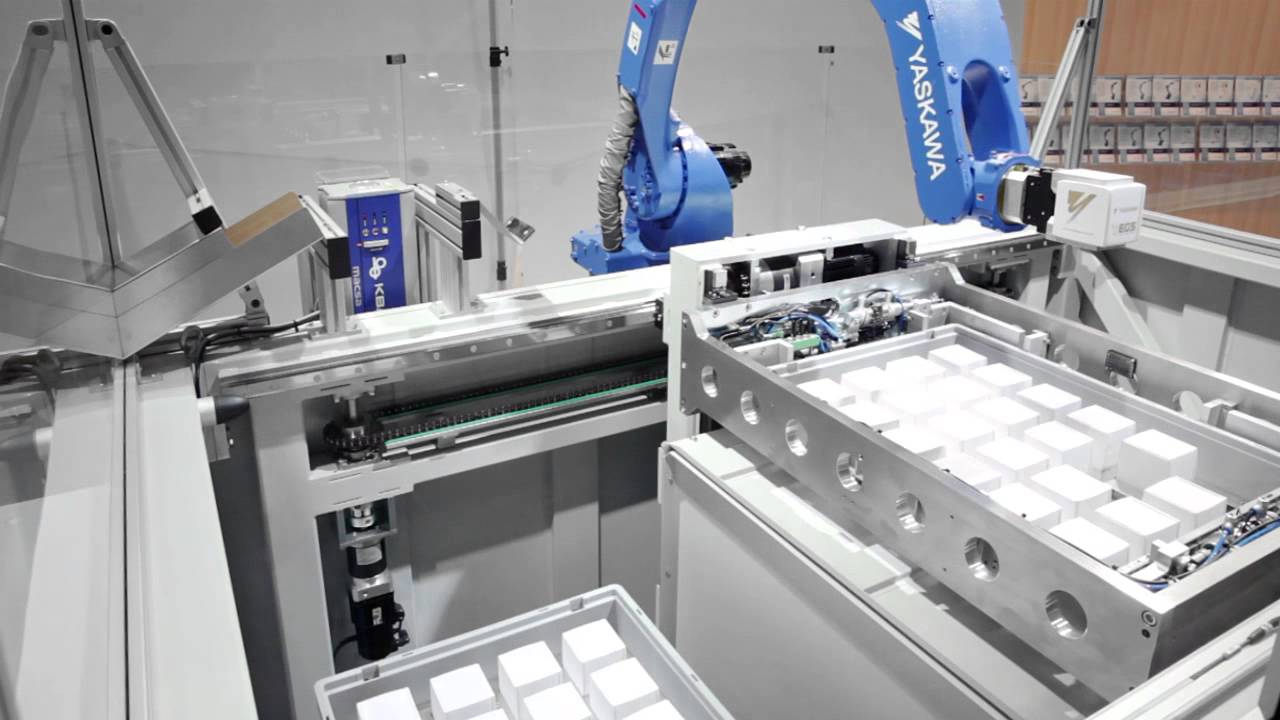 SUMO Megaplex Palettiersystem mit Motoman Roboter MH24